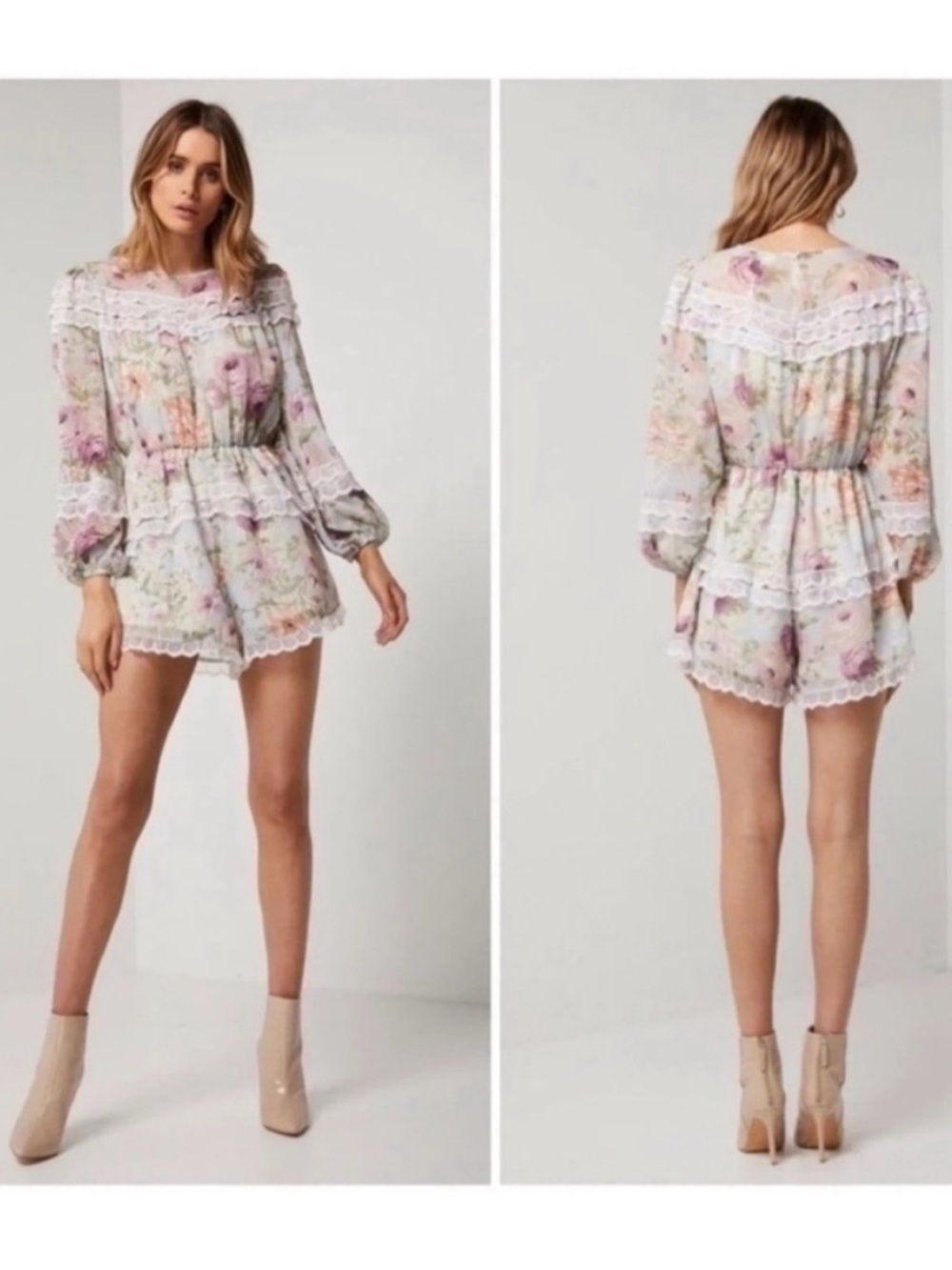 Elliatt Karishma Floral Lace Romper - Picture 2 of 9